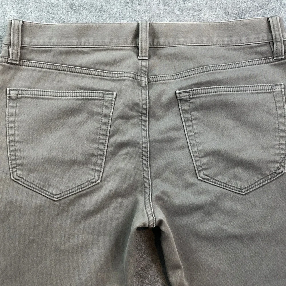 Banana Republic Mens Traveler Pants 32x34 Slim Fit Stretch Gray Cotton Denim